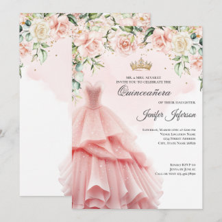 Elegant Quinceanera Einladung