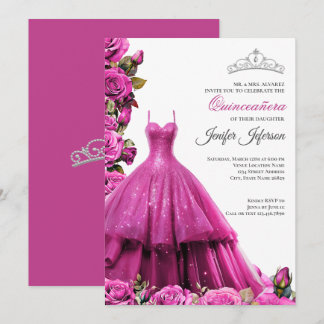 Elegant Quinceanera Einladung