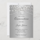 Elegant Quinceanera Einladung (Vorderseite)