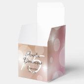 Elegant Quinceañera Pink Blush Bokeh Geschenkschachtel (Geöffnet)