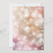 Elegant Quinceañera Pink Blush Einladung (Rückseite)