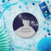 Elegant Quinceañera White Gown Pappteller (Party)