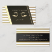Elegant raffiniert gestylt, gestreift, Imitate ges Visitenkarte (Vorne/Hinten)