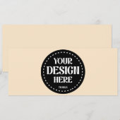 Elegant, raffiniert, schlank und minimalistisch save the date (Vorne/Hinten)