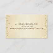 Elegant raffiniert und stilvoll Beruflich Visitenkarte (Rückseite)