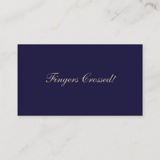 Elegant Raffle Ticket Navy Blue (Vorderseite)