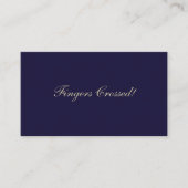 Elegant Raffle Ticket Navy Blue (Vorderseite)