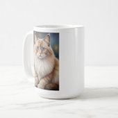 Elegant Ragdoll Cat Painting Kaffeetasse (Vorderseite Links)