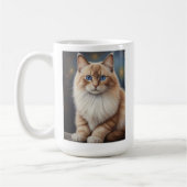Elegant Ragdoll Cat Painting Kaffeetasse (Links)