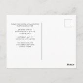 Elegant Rainbow Abschluss Foto Senior 2024 Party Postkarte (Rückseite)