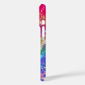 Elegant Rainbow Glam & Glitter Personalized Case-Mate iPhone Hülle (Rückseite / Links)