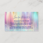 Elegant Rainbow Gradient Rabattkarte (Rückseite)