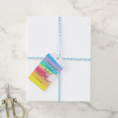 Elegant Rainbow Personalized Lesbian Bridal Shower Geschenkanhänger (Mit Garn)