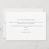 Elegant Rainbow Watercolor Vielen Dank Karte (Rückseite)