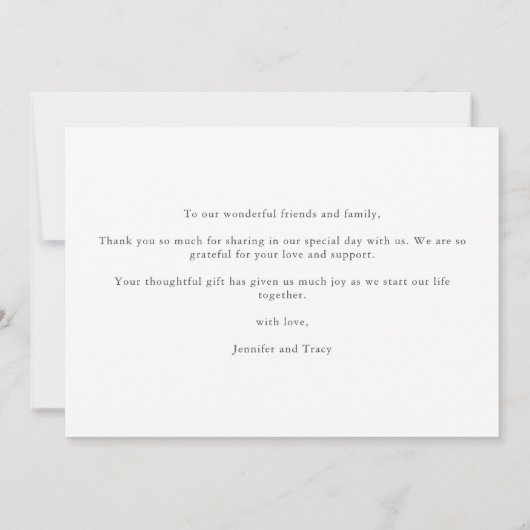 Elegant Rainbow Watercolor Vielen Dank Karte (Rückseite)