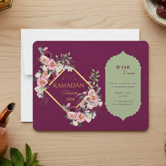 Elegant Ramadan Iftar Invitation 2026 Ankündigung