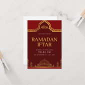 Elegant Ramadan Iftar Invitation | Modern Islamic  Karte (Vorderseite/Rückseite Beispiel)