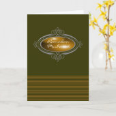 Elegant Ramadan Mubarak Karte (Gelbe Blume)