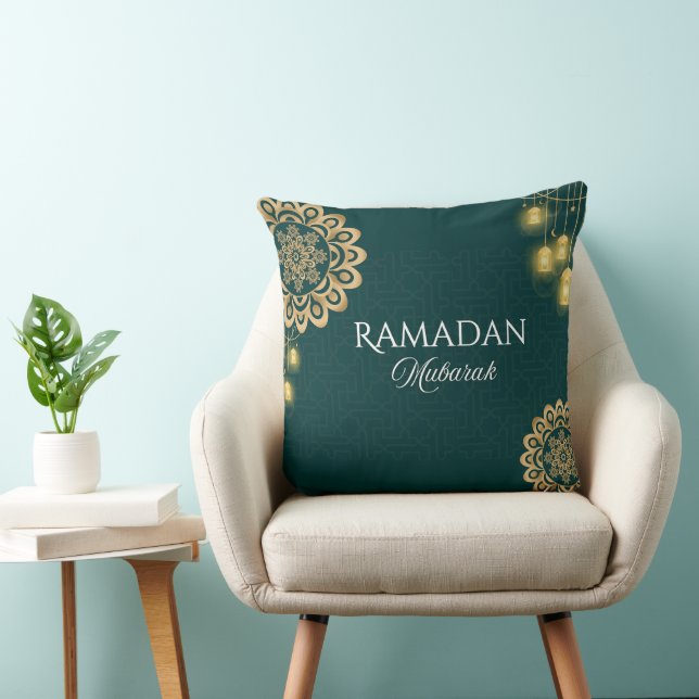 Elegant Ramadan Mubarak Throw Pillow Kissen (Stuhl )