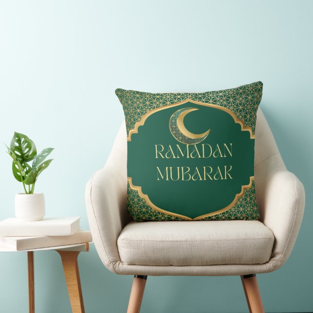 Elegant Ramadan Mubarak Throw Pillow Kissen (Stuhl )