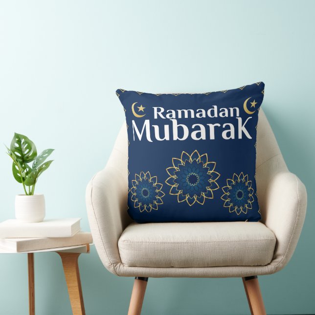 Elegant Ramadan Mubarak Throw Pillow Kissen (Stuhl )