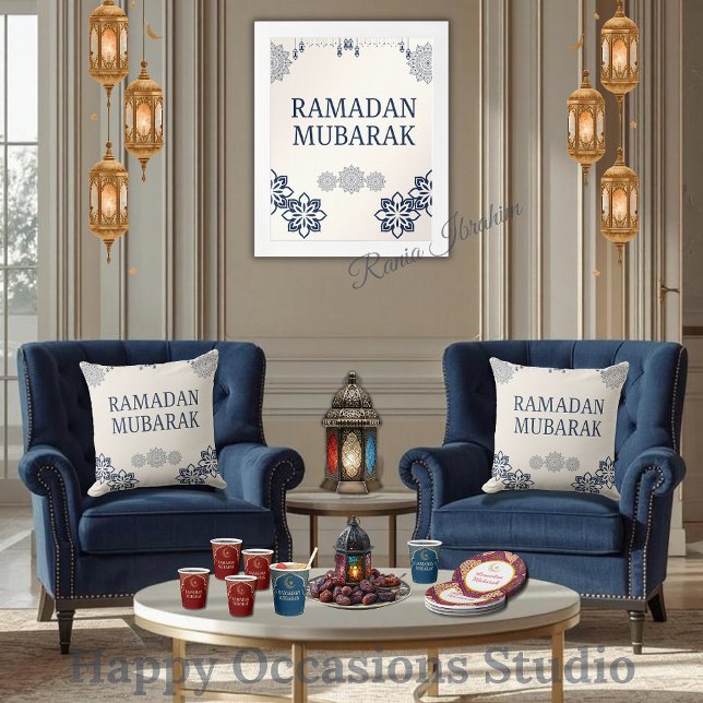 Elegant Ramadan Mubarak Throw Pillow Kissen (Von Creator hochgeladen)