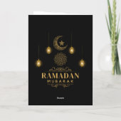 Elegant Ramadan Nights- Eid Mubarak 2026 Holiday  Karte (Rückseite)