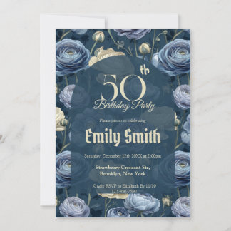 Elegant Ranunculus Inspired 15Th Birthday Party Einladung