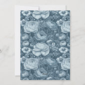 Elegant Ranunculus Luxury 50Th Birthday Einladung (Rückseite)