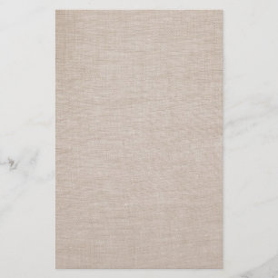 Elegant Raw Linen Minimalistische Stationierung Briefpapier