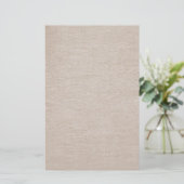 Elegant Raw Linen Minimalistische Stationierung Briefpapier (Stehend Vorderseite)