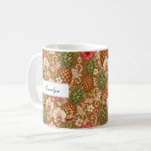 Elegant Reagenz tropische Ananas Kaffeetasse (Vorderseite Links)