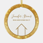 Elegant Real Anwesen Company Personalisiert Realto Keramik Ornament (Vorne)