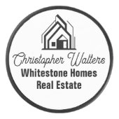 Elegant Real Estate Company Customized Realtor Eishockey Puck (Vorderseite)