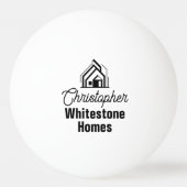 Elegant Real Estate Company Customized Realtor Tischtennisball (Vorderseite)