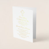 Elegant Real Gold Foil Junge Folienkarte (Vorderseite)