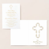 Elegant Real Gold Foil Junge Folienkarte (Anzeige)