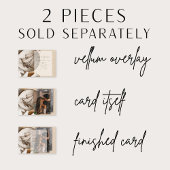 Elegant Real Vellum Overlay Moderne Skripthochzeit Pergament Einladungen