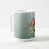 Elegant Red and Green coffee mugs  Kaffeetasse (Vorderseite Links)