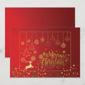 Elegant Red Berri Weihnachten (Vorne/Hinten)