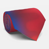Elegant Red Blue Ombre Krawatte (Gerollt)