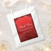 Elegant Red Blue Wedding Vielen Dank Geschenktütchen (Ausgeschnitten)