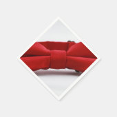 Elegant Red Bow Krawatte Paper Napkin Serviette (Ecke)