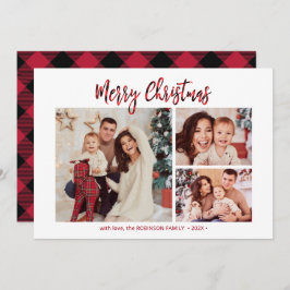 Elegant Red Buffalo Kariert 3 Foto Weihnachten