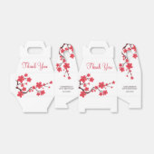 Elegant Red Cherry Blossom Sakura Floral Vielen Da Geschenkschachtel (Ungefaltet)