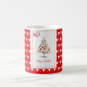 Elegant Red Christmas Kaffeetasse