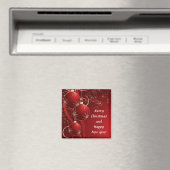 Elegant Red Christmas Magnet (In Situ (Geschirrspüler))