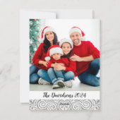 Elegant Red Christmas Nutcracker Feiertagskarte (Rückseite)