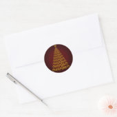 Elegant Red Christmas Tree Stickers (Umschlag)