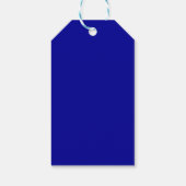 Elegant Red & Dark Blue Geschenkanhänger (Rückseite)